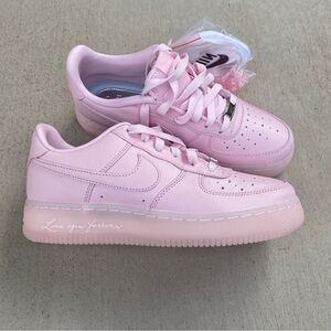 NOCTA x Nike Air Force 1 Low love you forever Pink Foam shoes size 5Y